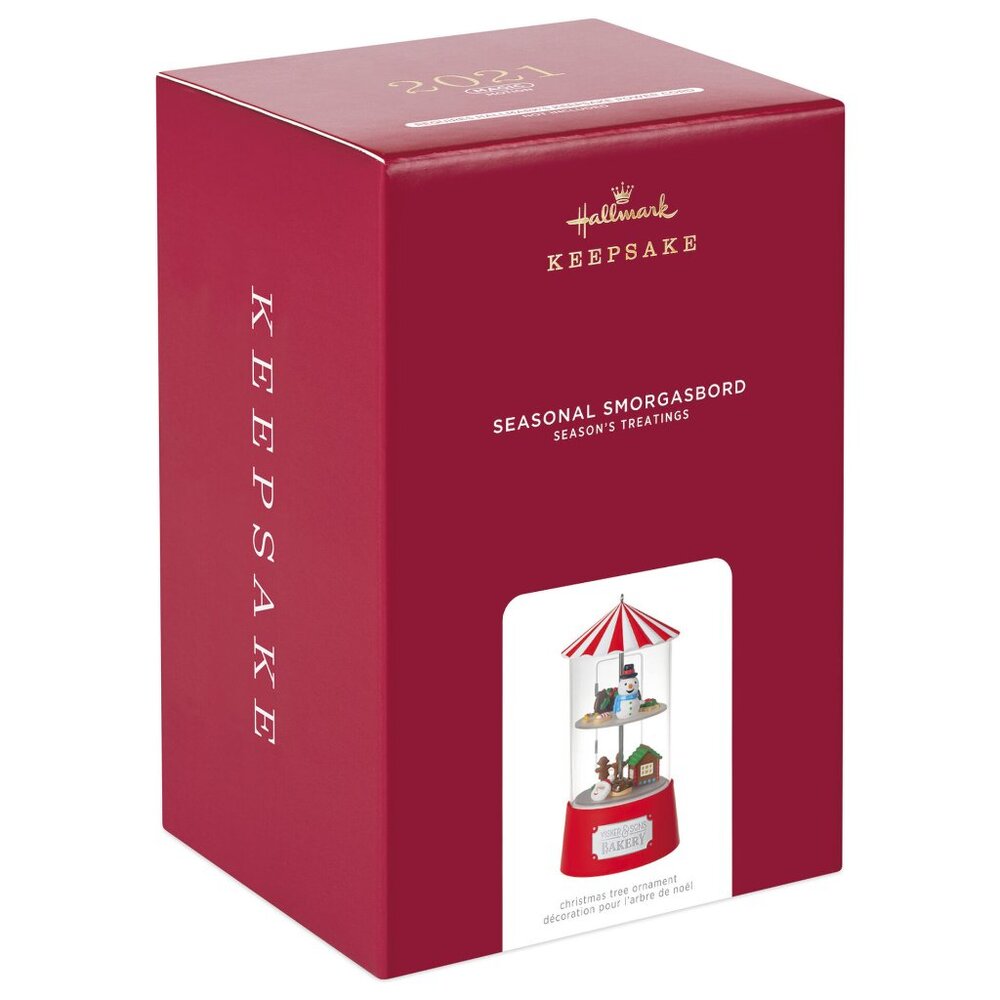 New! Seasonal Smorgasbord Hallmark Keepsake Christmas Ornament 2021 Light+Motion